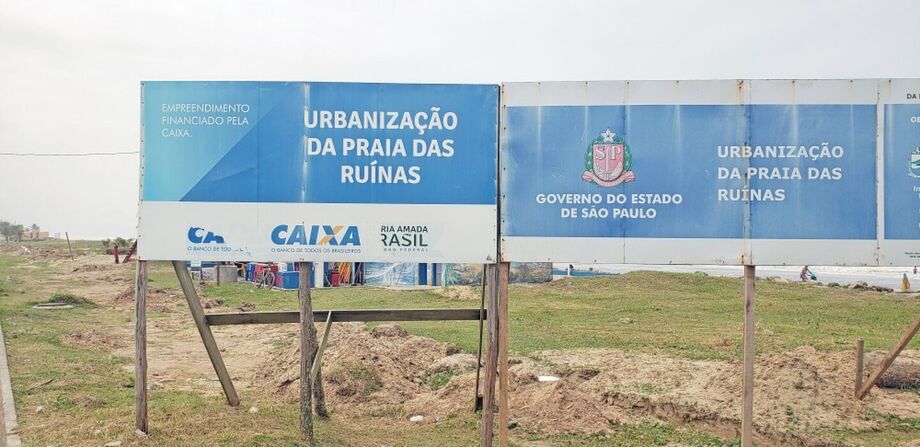 Revitalização na orla de Peruíbe vai ser concluída em janeiro